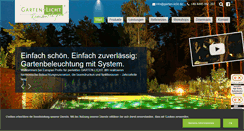 Desktop Screenshot of garten-licht.de